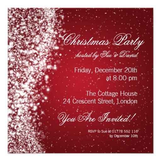 Elegant Christmas Party Invitation Template Free