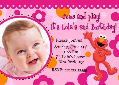 Elmo Birthday Invitation Templates Free