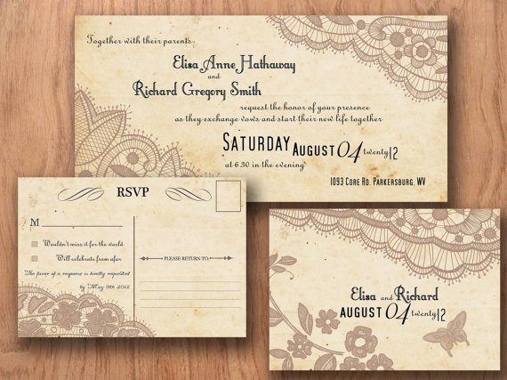 Etsy Printable Wedding Invitations