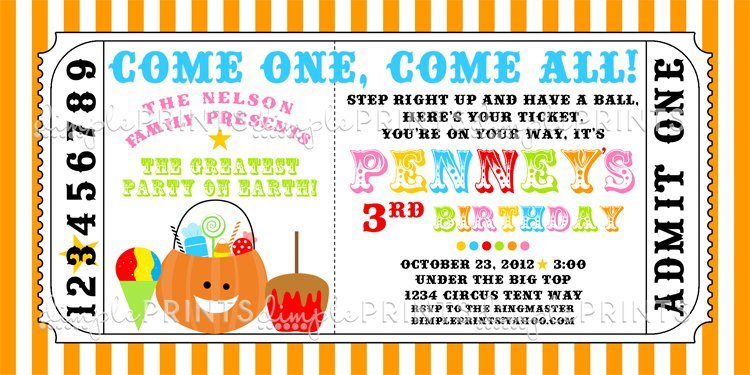 Fall Carnival Invitation Printable