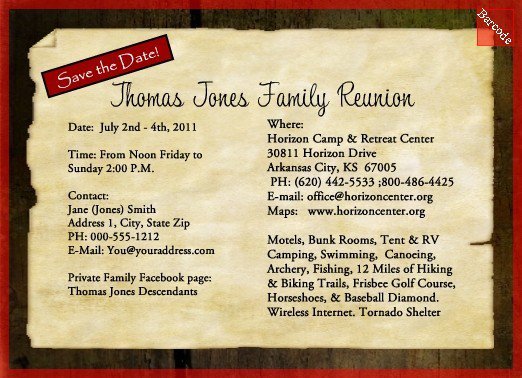 Family Reunion Invitation Templates