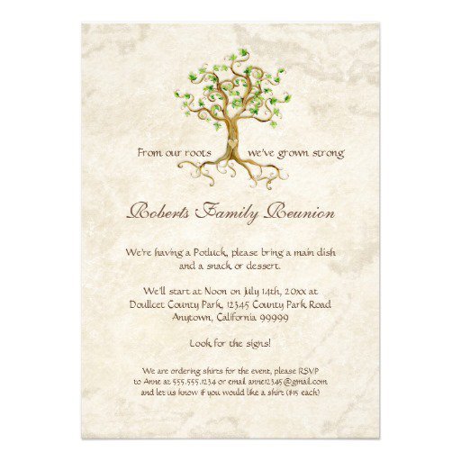 Family Reunion Party Invitation Templates