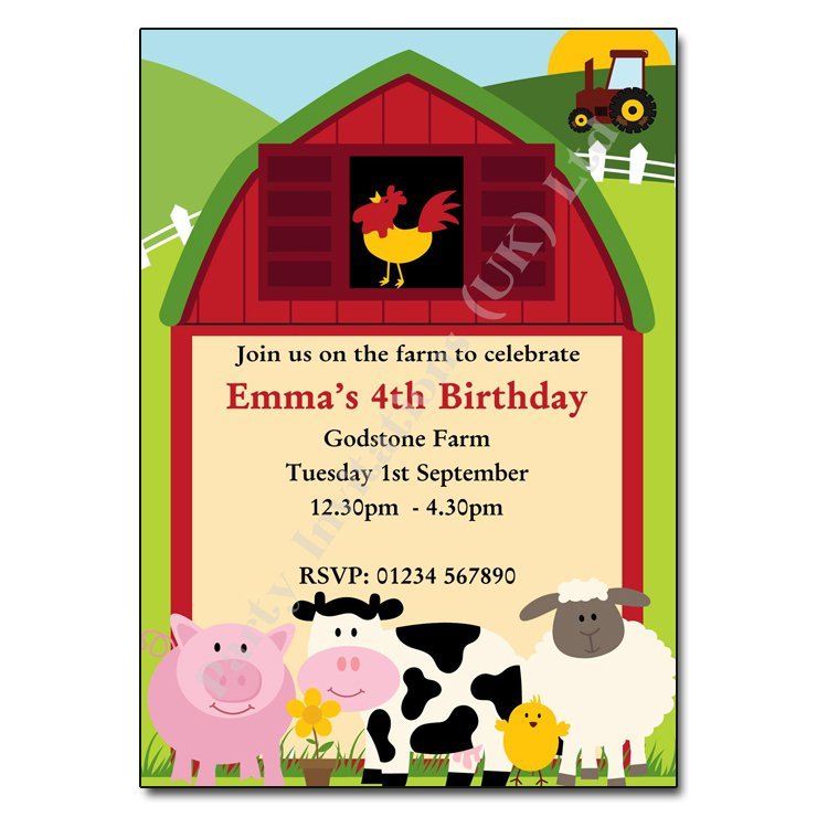 Farm Wedding Invitations Uk