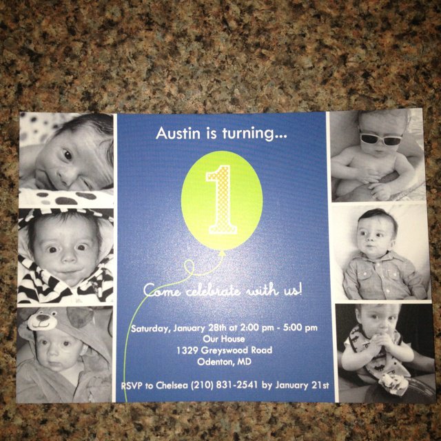 First Birthday Invitations Shutterfly