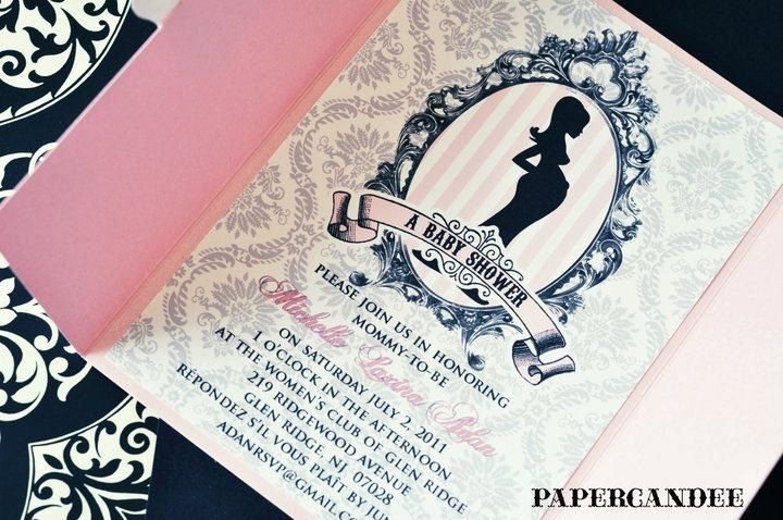 Flower Themed Baby Shower Invitations