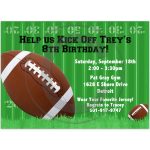 Football Birthday Invitations To Print