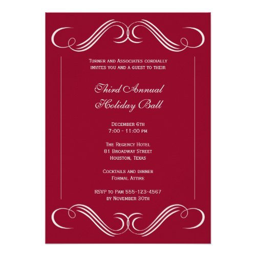 Formal Business Invitations