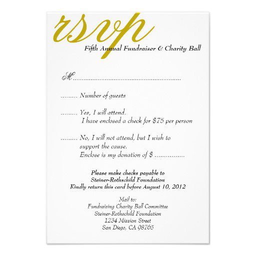 Formal Event Invitation Card