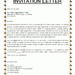 Formal Event Invitation Letter Templates
