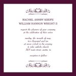 Formal Invitation Layout