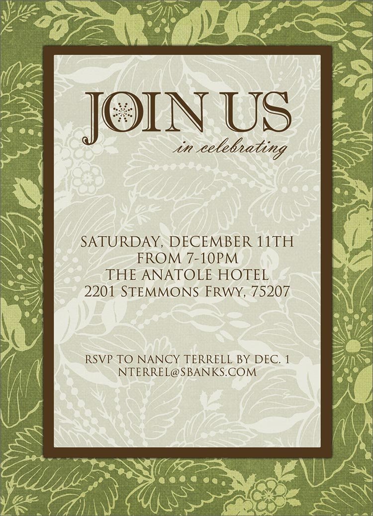 Formal Party Invitations