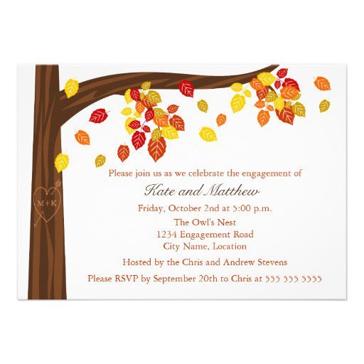 Free Autumn Invitations To Print