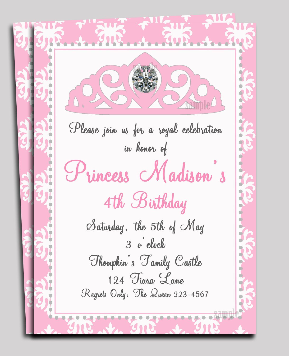 Free Disney Princess Tea Party Invitations