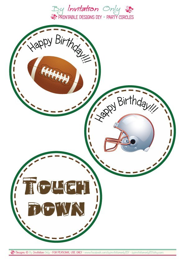 Free Football Birthday Invitations To Print