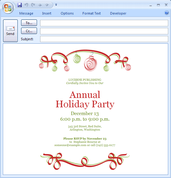 Free Fun Christmas Party Invitation Templates