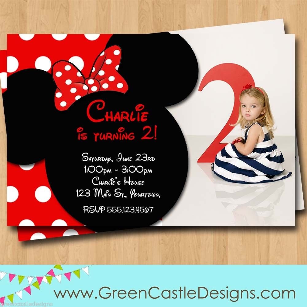 Free Minnie Mouse Invitations Personalized