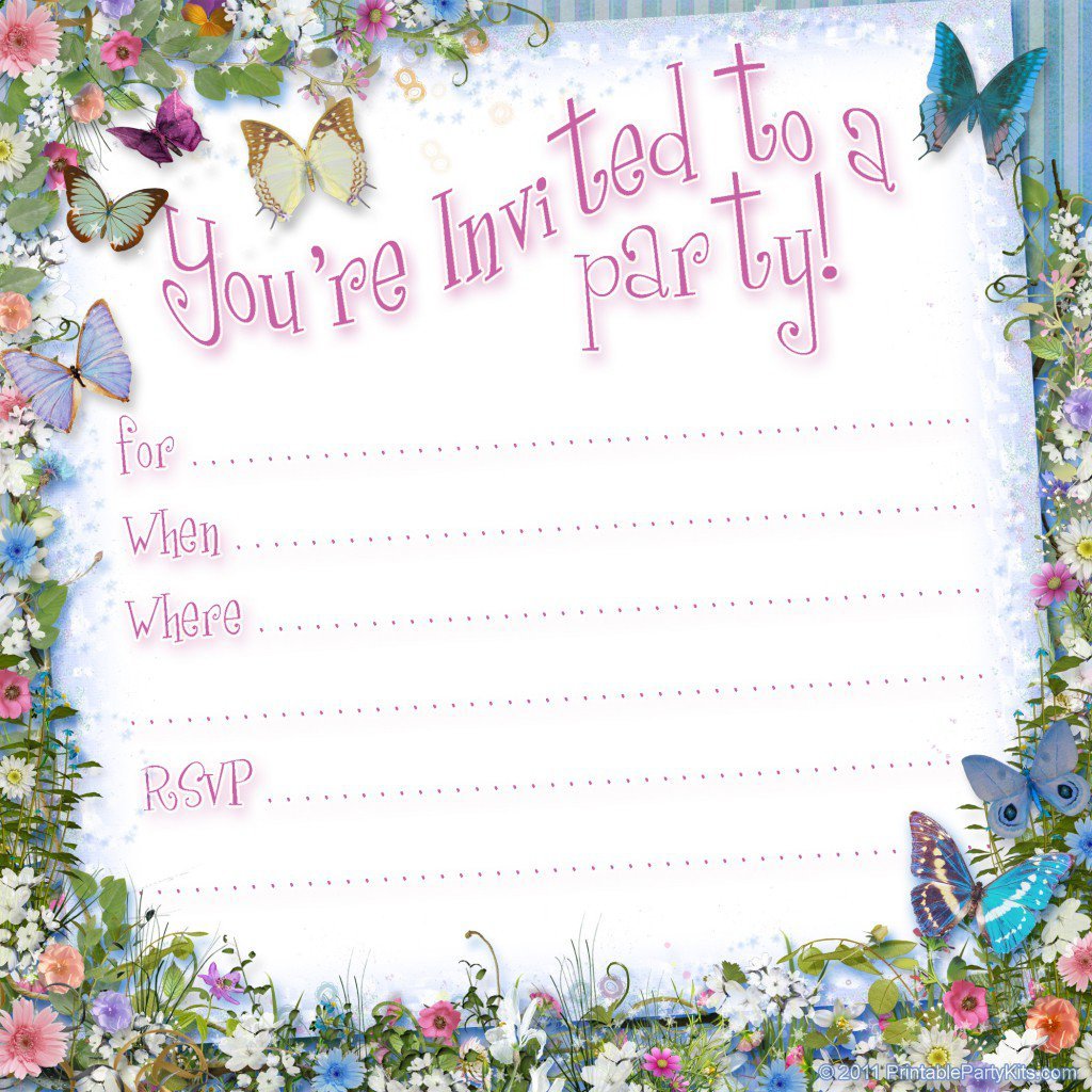 Free Printable 40th Birthday Party Invitation Templates