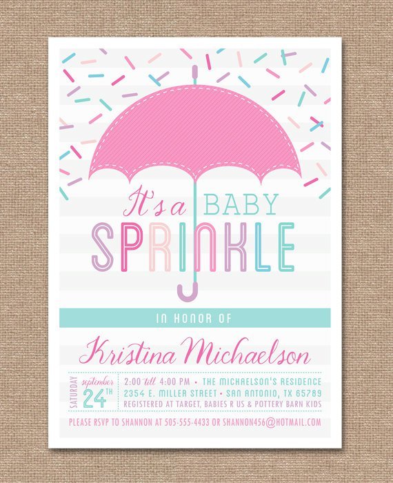 Free Printable Baby Sprinkle Invitation Templates