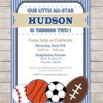 Softball Birthday Party Invitations