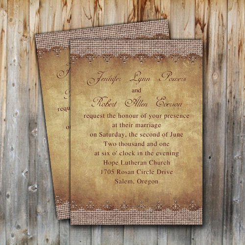 Free Printable Wedding Invitations Rustic