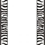 Free Printable Zebra Paper Borders