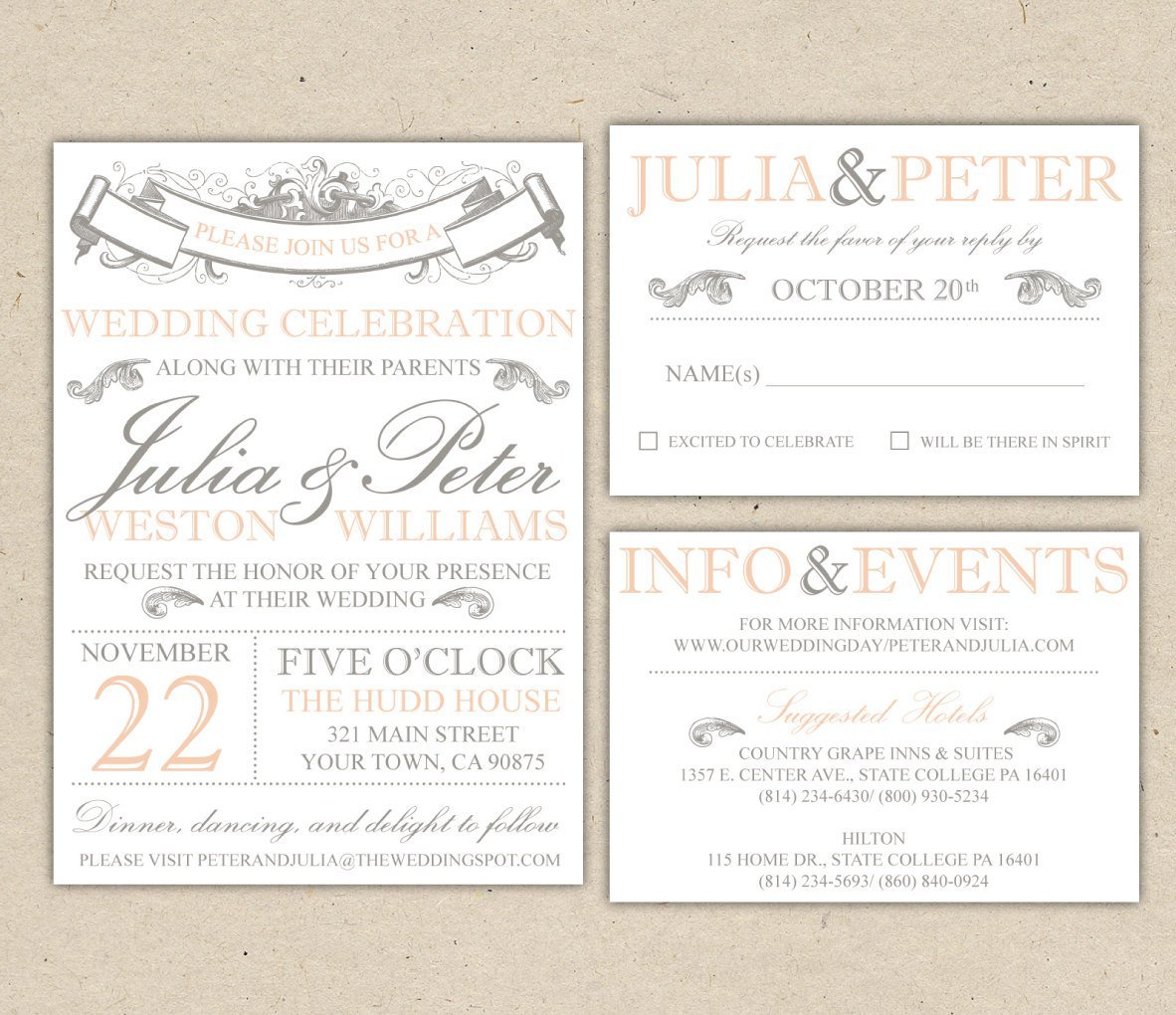 Free Rustic Wedding Invitation Printables