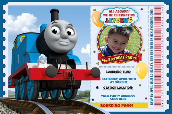 Free Thomas And Friends Birthday Invitation Templates