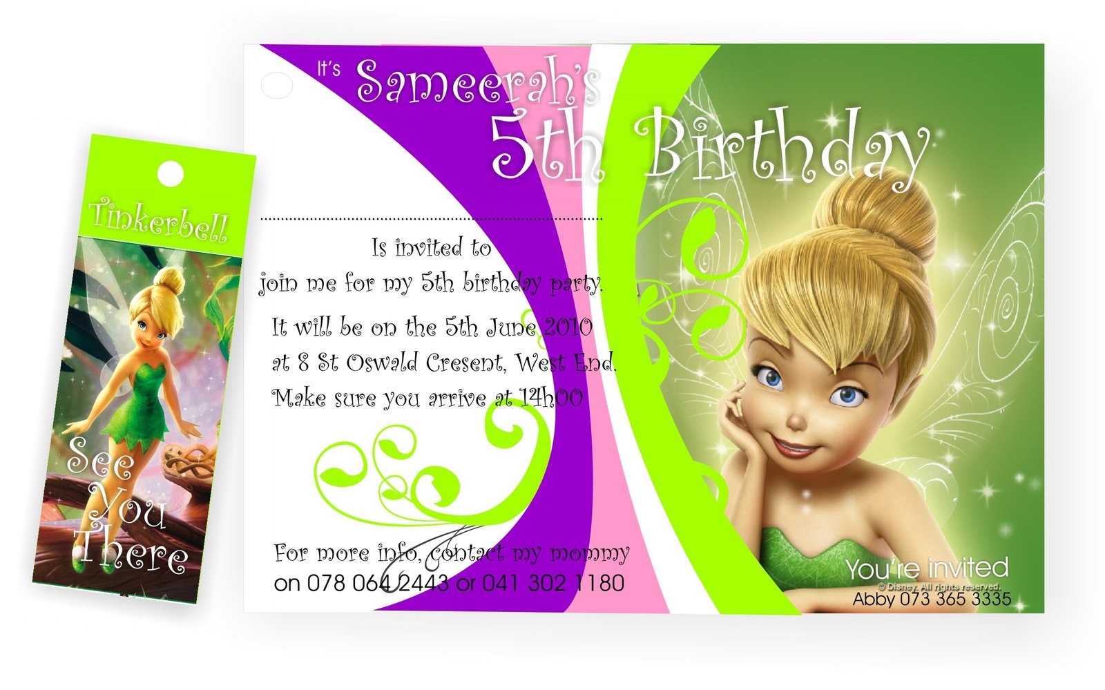 Free Tinkerbell Party Invitation Templates