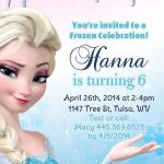 Frozen Birthday Party Invitation Templates