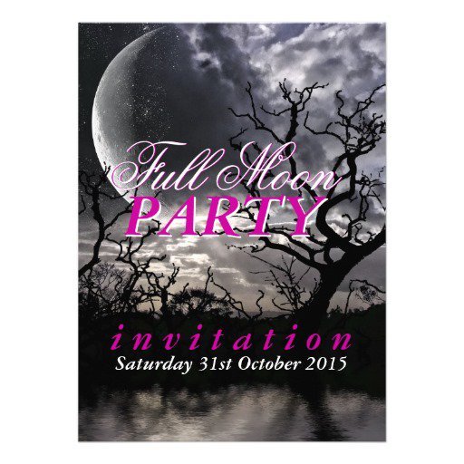 Full Moon Party Invitation Wording