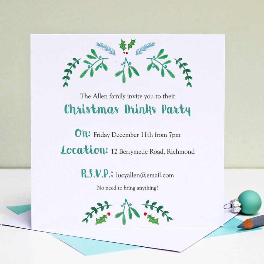 Funny Company Christmas Party Invitations