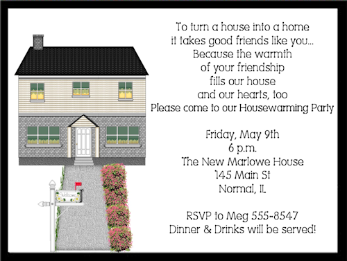 Funny House Warming Ceremony Invitation Wordings