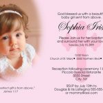Girl Baptism Invitation Templates