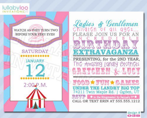 Girls Birthday Invitations