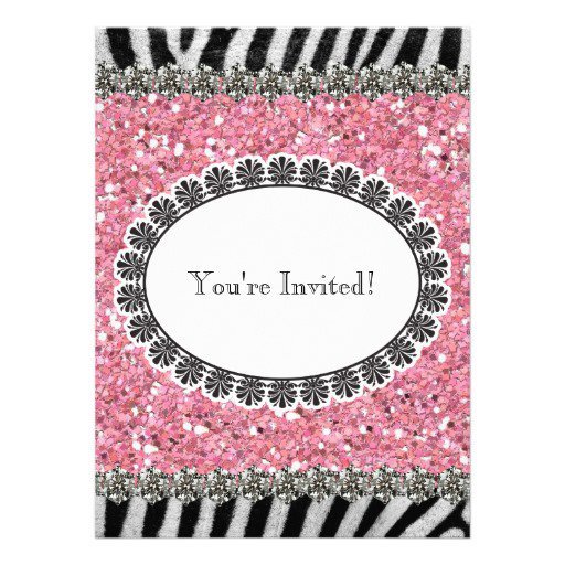 Glitter Birthday Invitations Uk