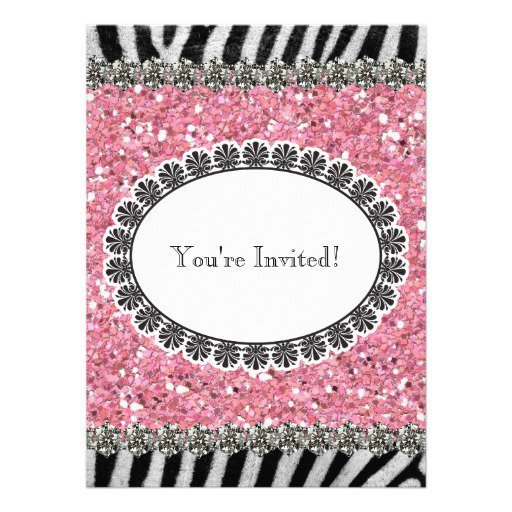 Glitter Birthday Invitations Uk