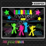 Glow Party Invitation Wording