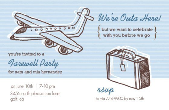 Going Away Party Invitation Wording Funny