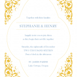 Gold Invitation Templates