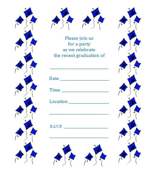 Graduation Invitation Templates Free Word