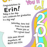Graduation Party Invitation Templates Editable