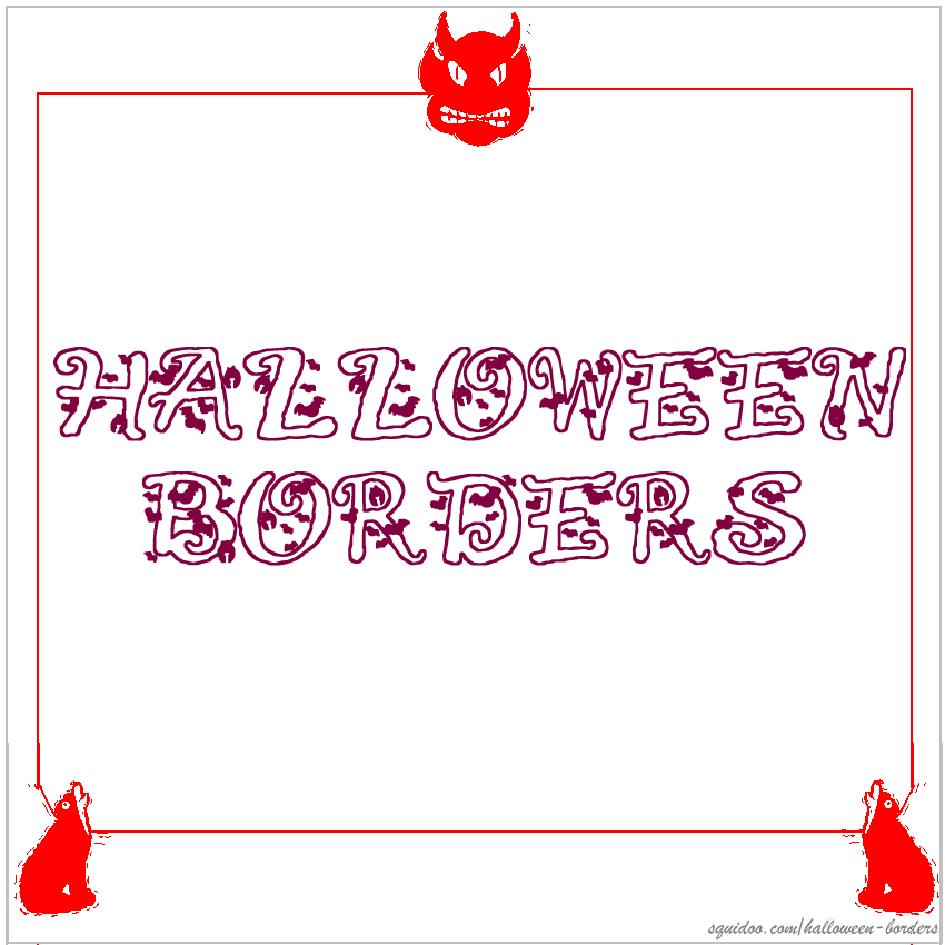 Halloween Borders For Invitations