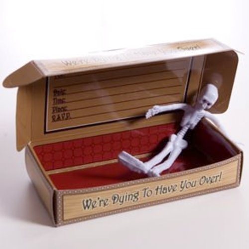 Halloween Coffin Invitations In A Box