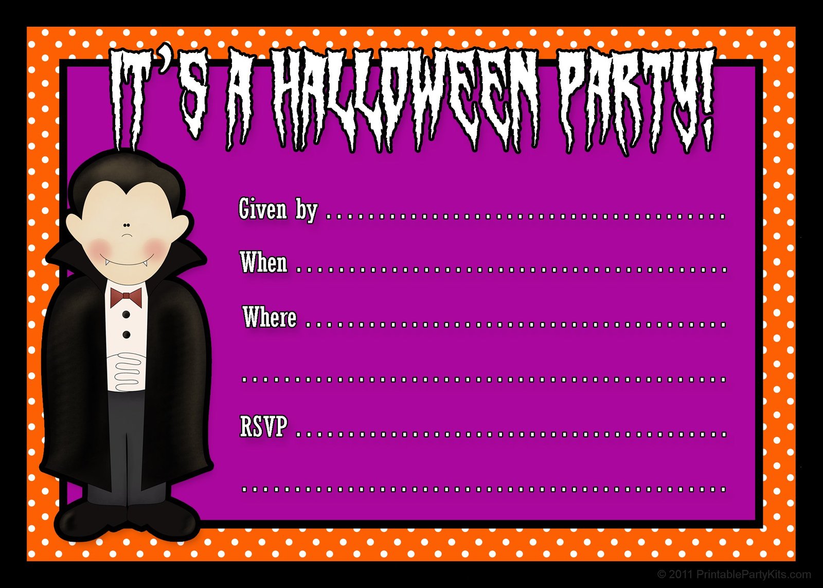 Halloween Invitation Templates