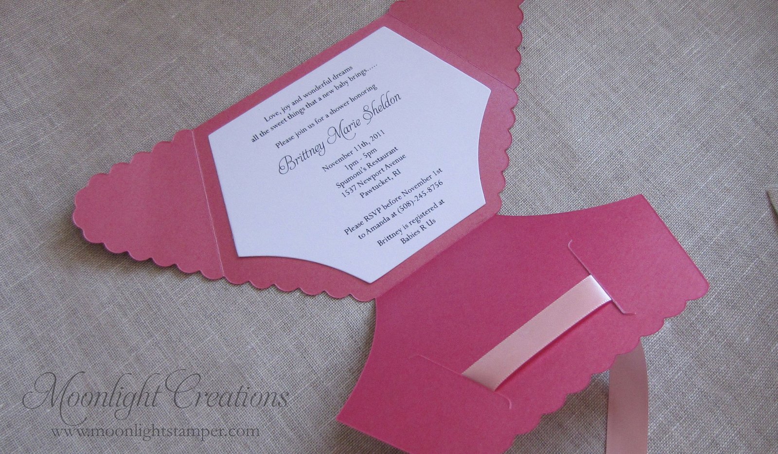 Handmade Baby Shower Invitations