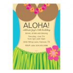 Hawaiian Birthday Party Invitations