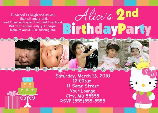 Hello Kitty Birthday Invitation Wording Ideas