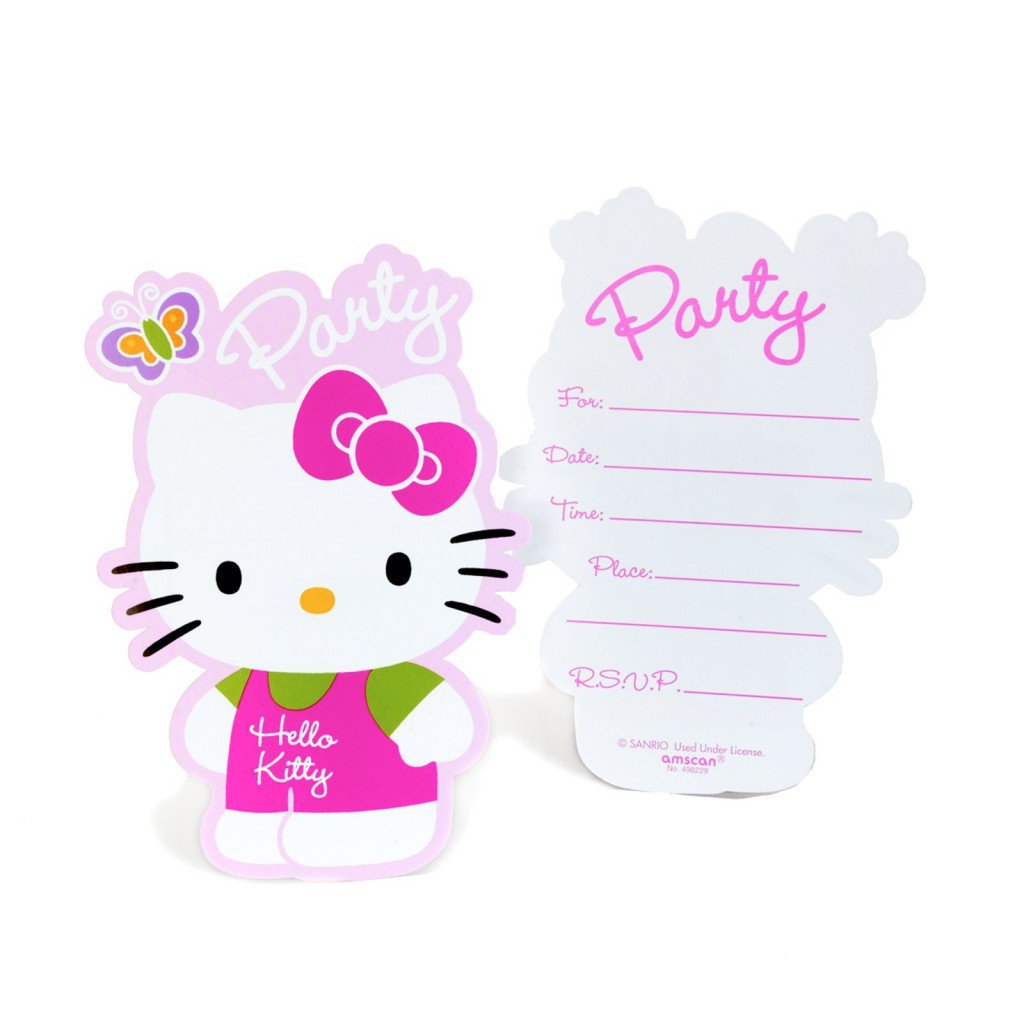 Hello Kitty Birthday Party Invitations Templates