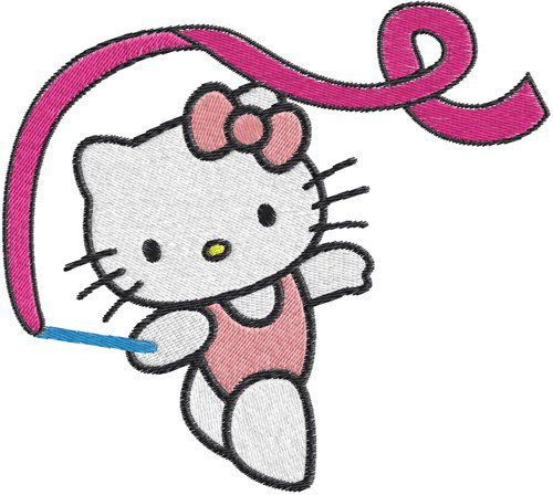 Hello Kitty Gymnastic Invitations