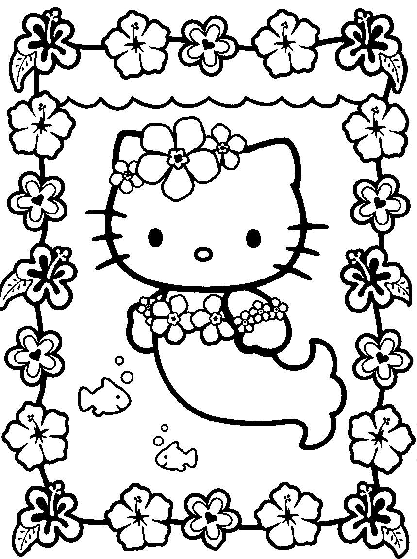 Hello Kitty Printable Coloring Pages Online